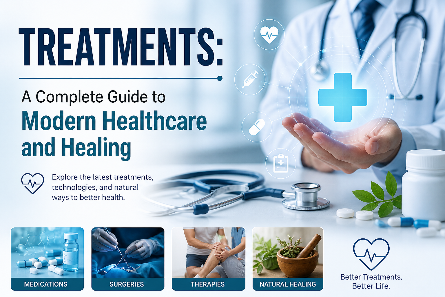 Modern healthcare treatments and healing guide