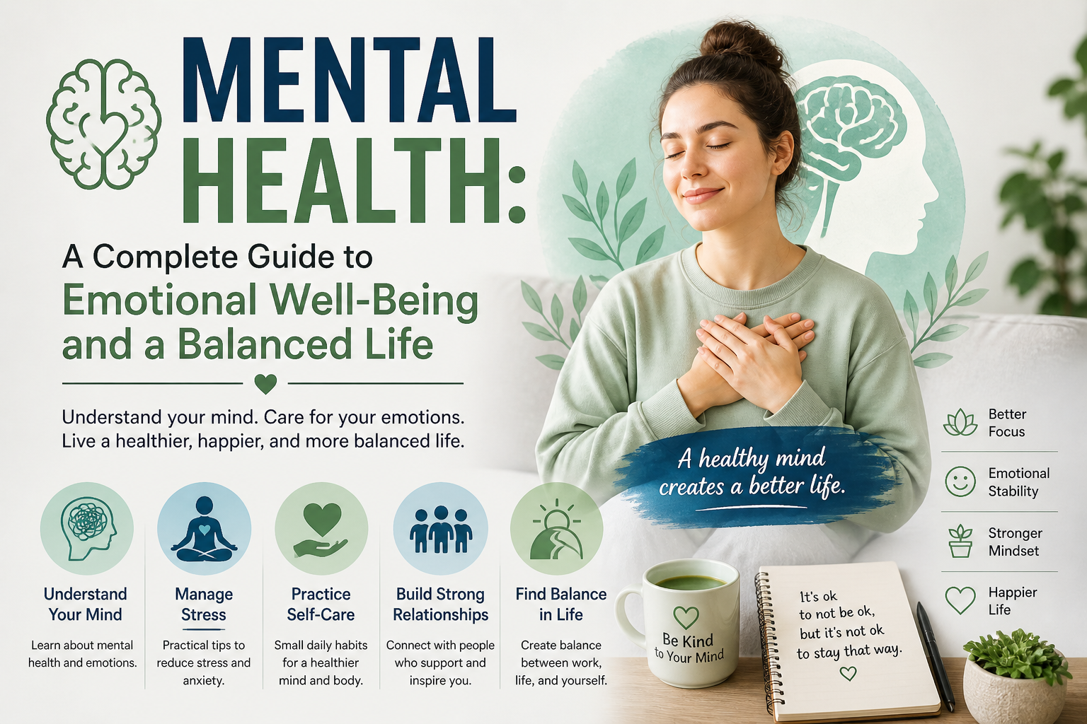 Mental Health: A Complete Guide to Emotional Well-Being and a Balanced Life Mental health: a balanced life guide